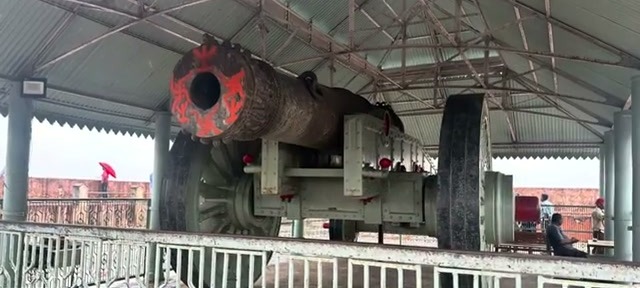The Jaivana cannon on display at Jaigarh Fort