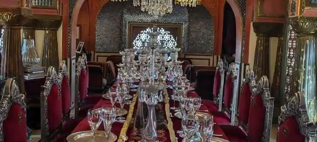 The dining room at 1135 AD restaurant inside the fort