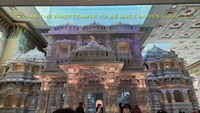 The first temple built at the complex — the intricately carved white-marble temple that predates the Mahamandir