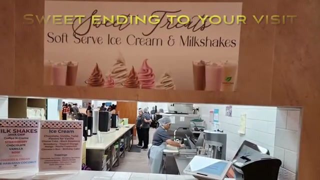 Soft-serve ice cream and milkshakes — a sweet ending to the visit
