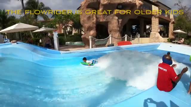 The FlowRider is great for older kids
