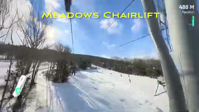 Riding the Meadows Chairlift