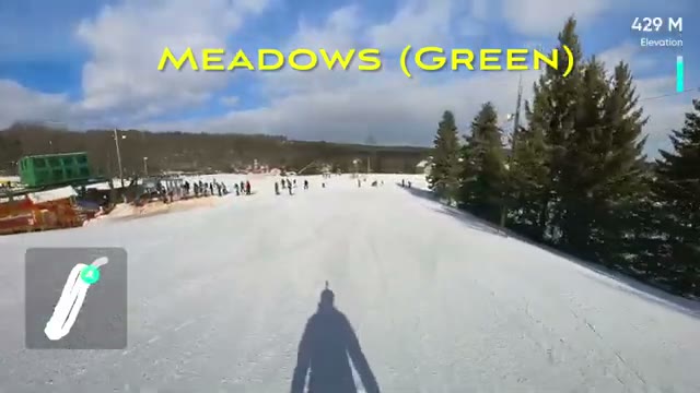 Cruising the Meadows trail (Green)