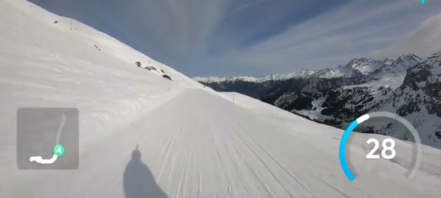 Long, gentle gradient on perfectly groomed piste