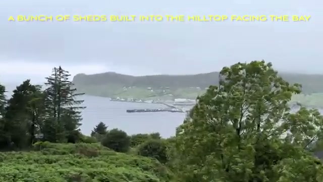 The view from the hilltop over Uig and the bay