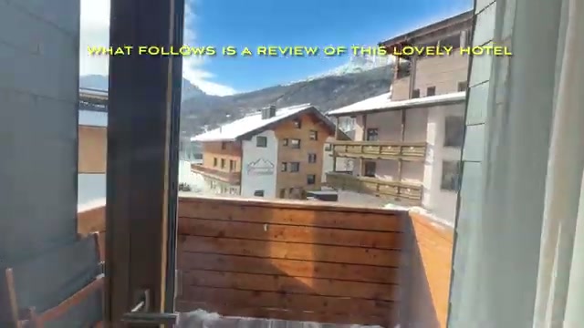 View from the room balcony over Sölden