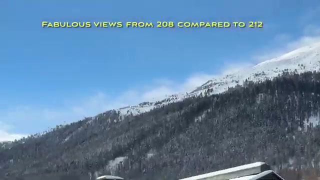 Mountain views from the room window