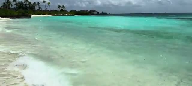 Pristine white sand beach