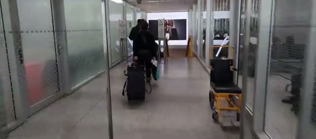 The walk through the terminal