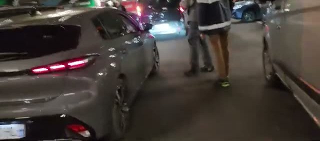 The busy rental car lot