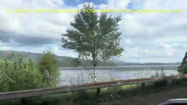 The lochside road heading back south toward southern Scotland/England
