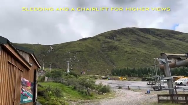 The chairlift at the Glencoe ski area, used for higher views