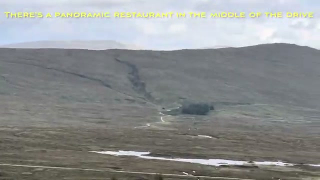 Looking across moorland toward the panoramic restaurant stop