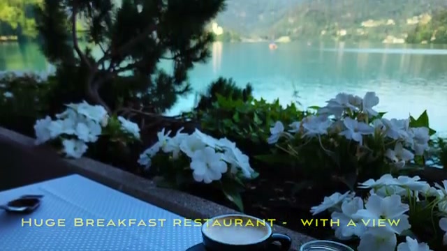 Breakfast with a lake view