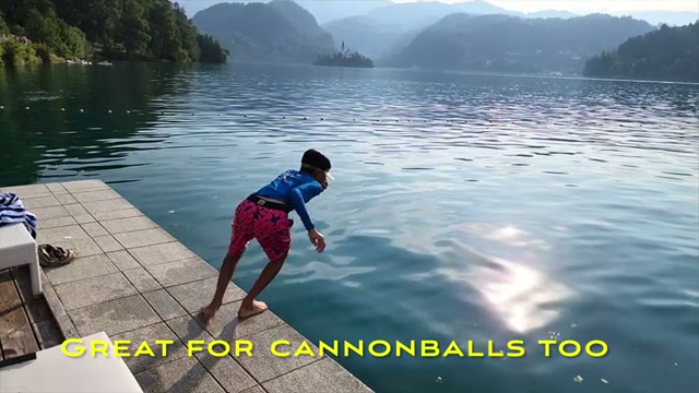 Cannonballs off the dock