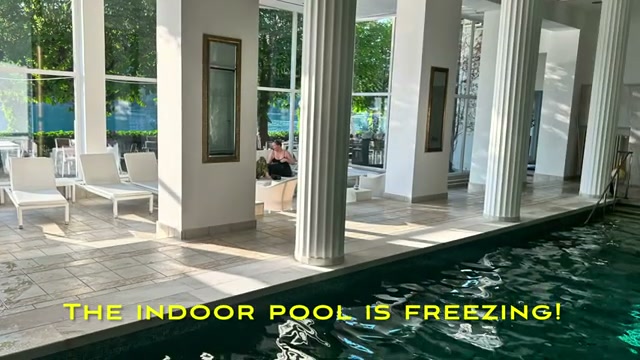 The indoor pool