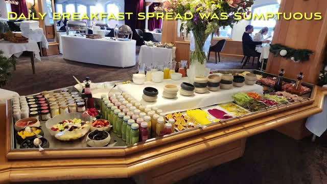 The daily breakfast spread
