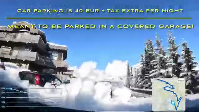 Cars buried in snow at departure β the driveway was never ploughed