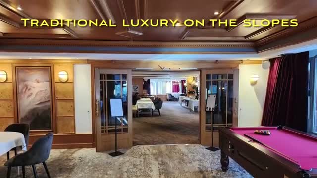 The traditional alpine lounge