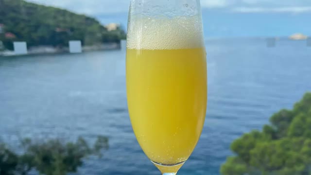 Breakfast with a view of the sea