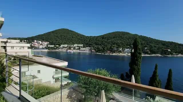 View from the terrace over the bay
