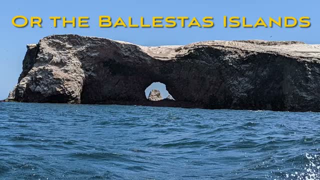 Rock arch on the Ballestas Islands