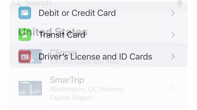 Choose the Transit Card option