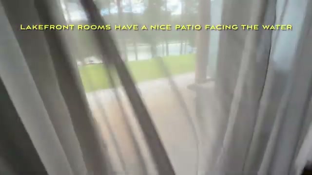 Private patio facing the lake