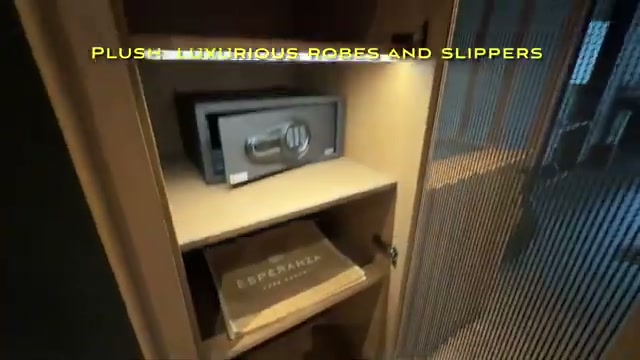 Plush robes and slippers in the room