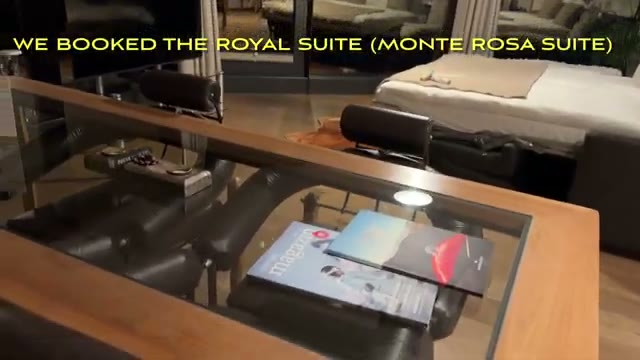 Seating area of the Royal (Monte Rosa) Suite