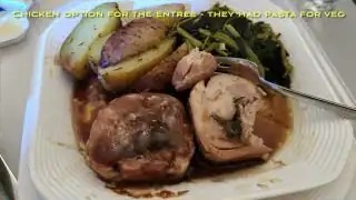 Chicken option for the entree (pasta for vegetarians)