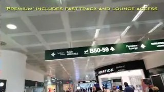 Premium includes fast track and lounge access at Milan Malpensa T1
