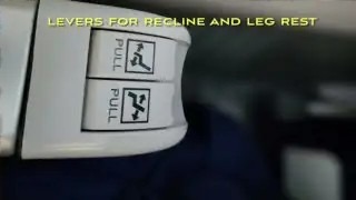 Levers for recline and leg rest