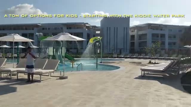 The kiddie water park at the Reserve