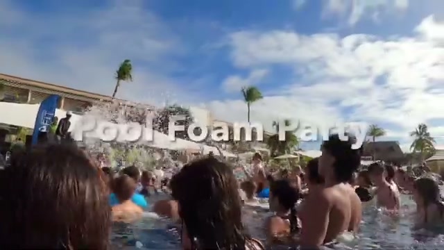 Pool foam party