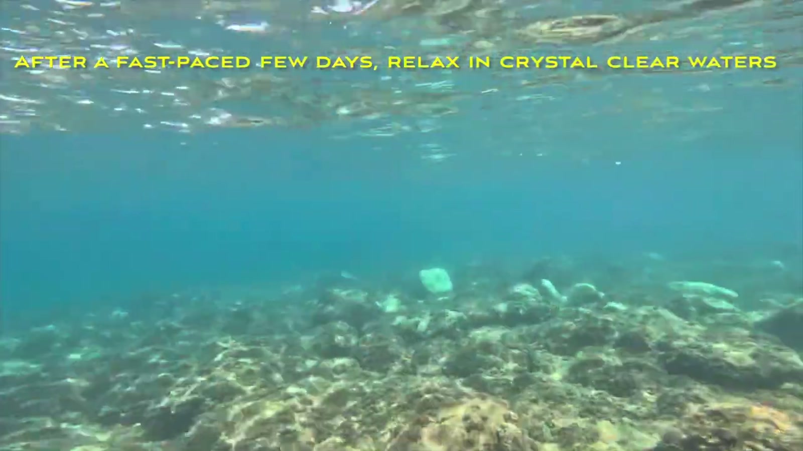 Crystal-clear water at Lido La Pigna