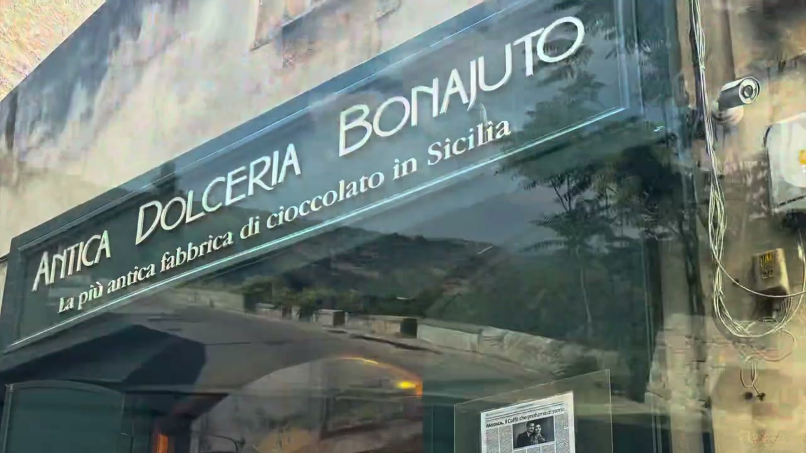 The historic Antica Dolceria Bonajuto chocolate shop in Modica