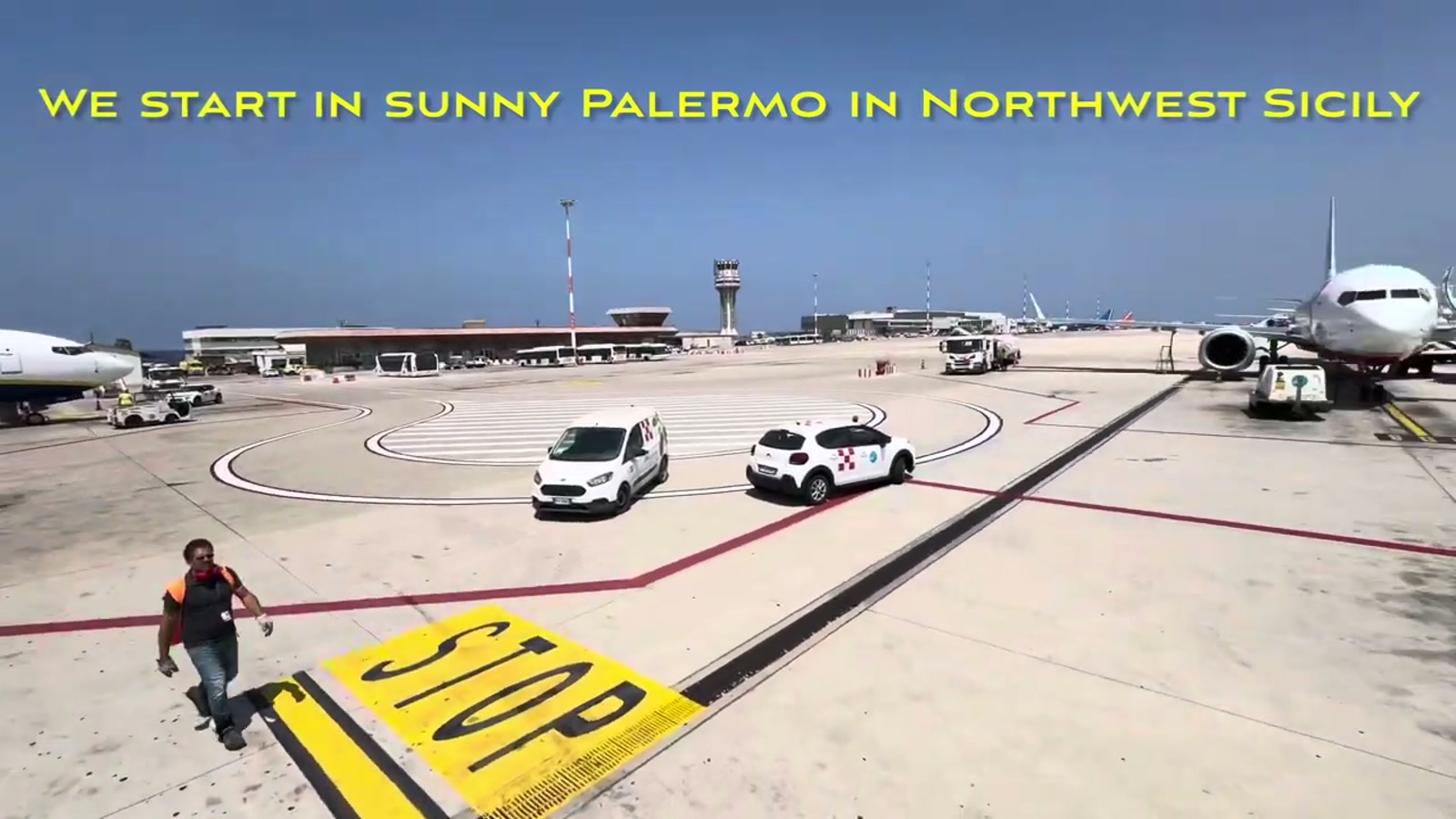 Arrival at Palermo Airport
