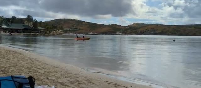 Kayaking on the still waters of Mamora Bay