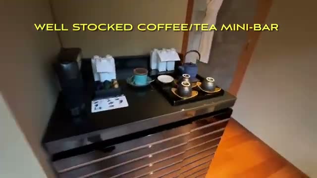 Well-stocked coffee and tea mini-bar