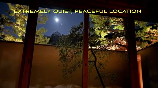 An extremely quiet, peaceful location at night