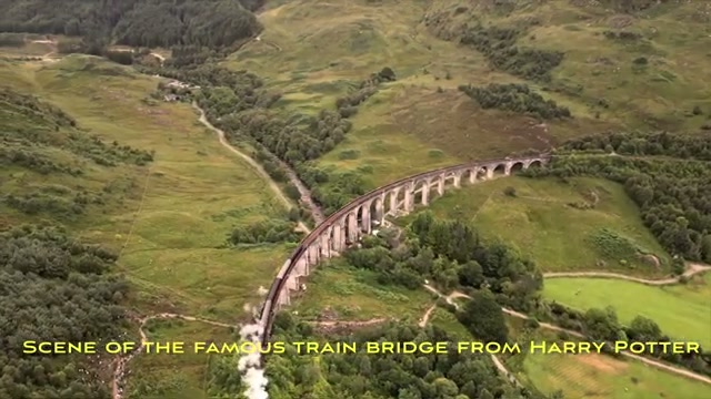 The viaduct — the famous train bridge from the Harry Potter films